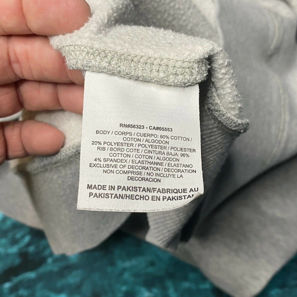 Nike Mini Swoosh Sweatshirt XL Heather Gray Crew - Picture 7 of 10